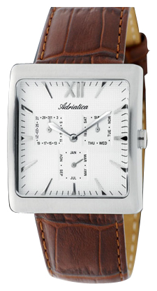 Adriatica 1121 SS/Roman/White wrist watches for men - 1 photo, image, picture
