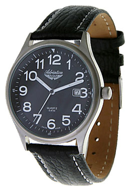 Adriatica 12406 SS/Arabic/Black wrist watches for men - 1 photo, image, picture