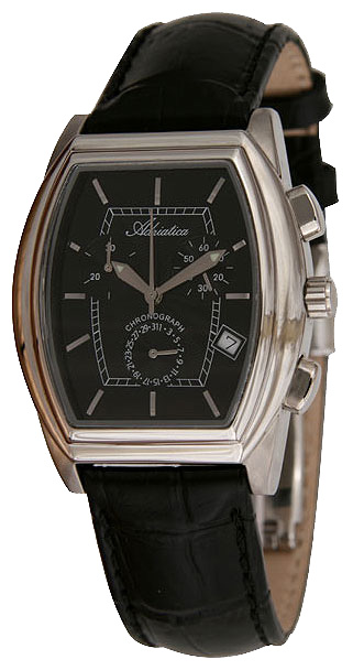 Adriatica 8086 SS/Black/CH wrist watches for men - 1 image, photo, picture