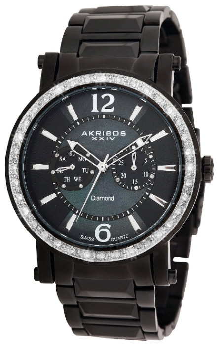 Akribos XXIV AKR465BK wrist watches for men - 1 picture, photo, image