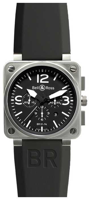 Bell & Ross BR0194-BL-ST wrist watches for men - 1 image, photo, picture