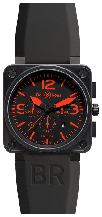 Bell & Ross BR0194-RED wrist watches for men - 1 picture, image, photo