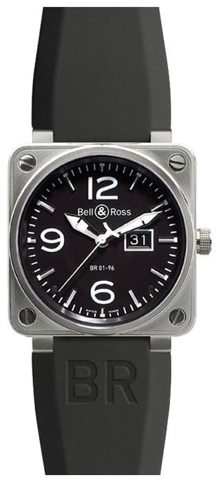 Bell & Ross BR0196-BL-ST wrist watches for men - 1 photo, picture, image