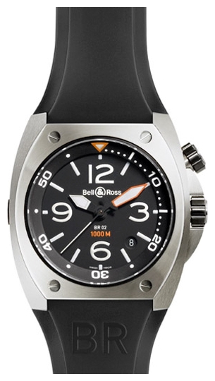 Bell & Ross BR02-STEEL wrist watches for men - 1 image, photo, picture
