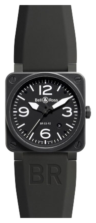 Bell & Ross BR0392 CARBON wrist watches for men - 1 image, photo, picture