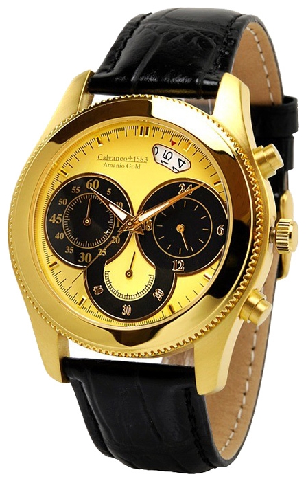 Calvaneo 1583 Amanio Gold wrist watches for men - 1 picture, photo, image
