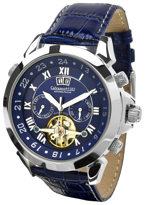 Calvaneo 1583 Astonia Platin Pacific wrist watches for men - 1 image, photo, picture