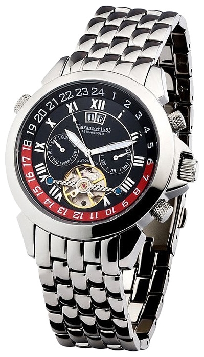 Calvaneo 1583 Astonia Steel Black wrist watches for men - 1 picture, image, photo