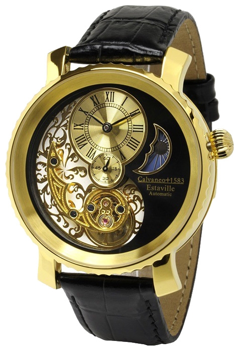 Calvaneo 1583 Estaville Gold wrist watches for men - 1 image, photo, picture