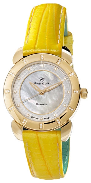Christina London 1442GWYELLOW wrist watches for women - 1 picture, image, photo