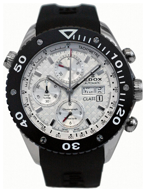Edox 01106-TINAIN wrist watches for men - 1 picture, photo, image
