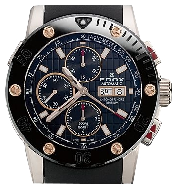 Edox 01107-TINRNIR wrist watches for men - 2 picture, photo, image