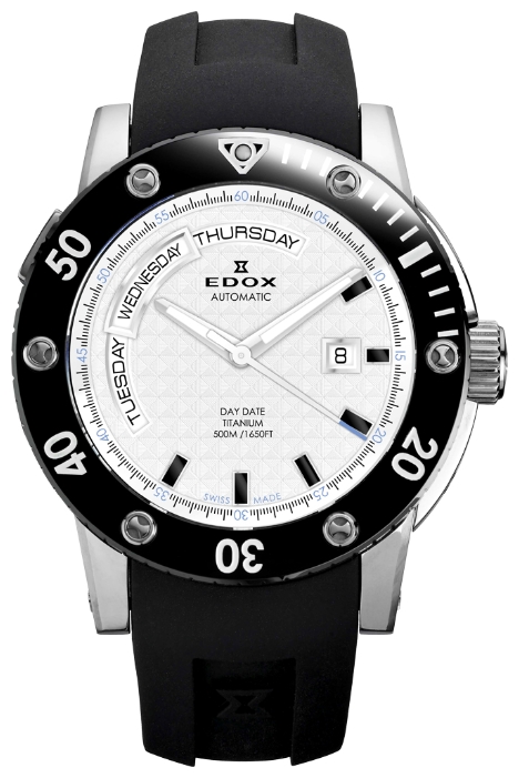 Edox 83005-TINAIN wrist watches for men - 1 photo, image, picture
