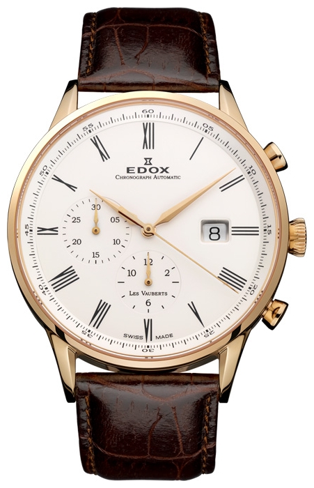 Edox 91001-37RAR wrist watches for men - 1 picture, photo, image