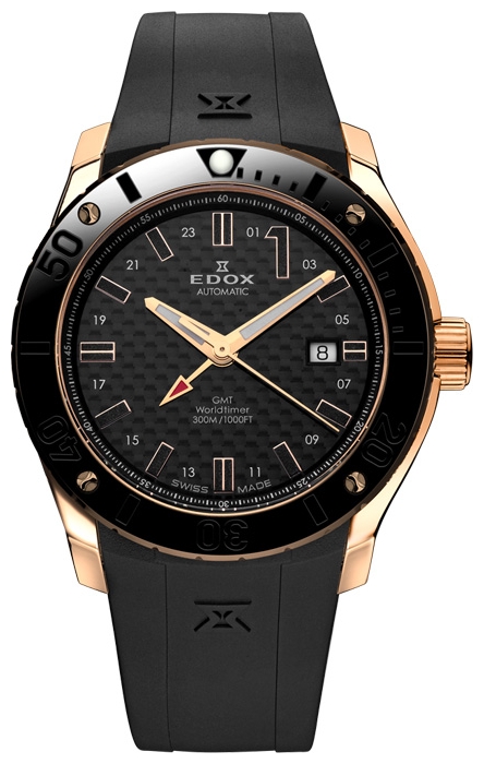 Edox 93005-37RNIR wrist watches for men - 1 picture, photo, image