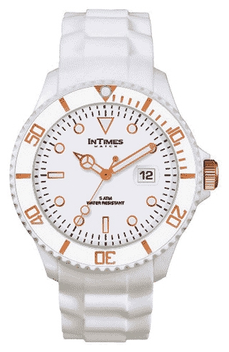 InTimes IT-057G White wrist watches for unisex - 1 image, picture, photo