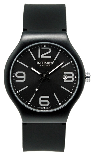 InTimes IT-088 Black wrist watches for unisex - 1 photo, picture, image