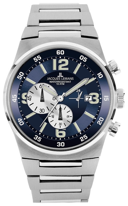 Jacques Lemans 1-1335E wrist watches for men - 1 image, picture, photo