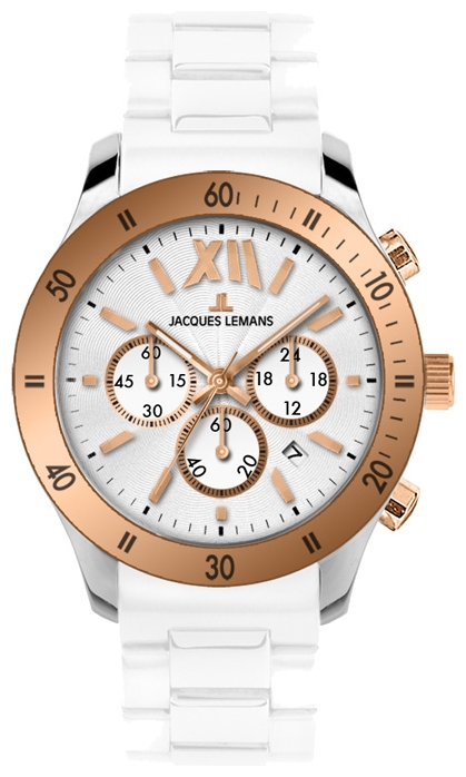 Jacques Lemans 1-1586R wrist watches for unisex - 1 image, photo, picture