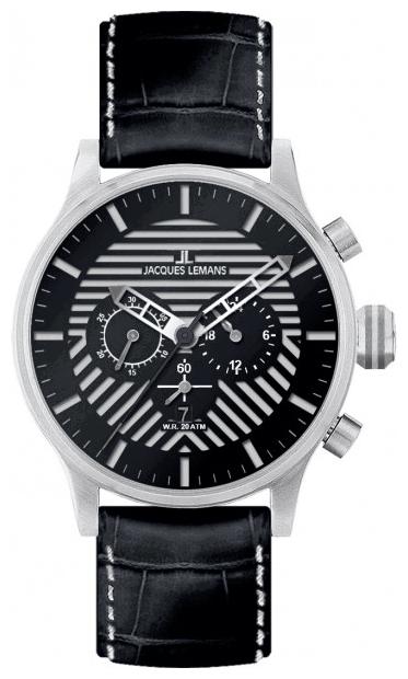 Jacques Lemans 1-1795C wrist watches for men - 1 photo, picture, image