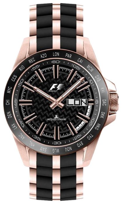 Jacques Lemans F-5008H wrist watches for men - 1 photo, picture, image