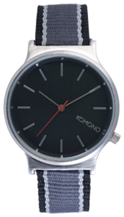 KOMONO Wizard Three Tone Series Silver/Black wrist watches for men - 1 picture, photo, image