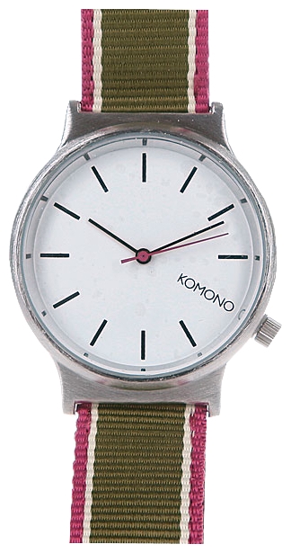 KOMONO Wizard Three Tone Series Silver/Hedge/Green wrist watches for unisex - 1 picture, photo, image