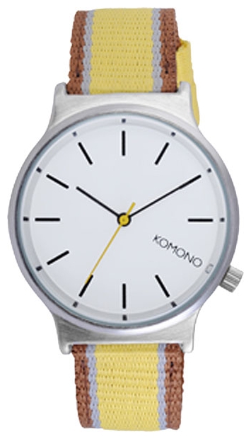 KOMONO Wizard Three Tone Series Silver/Sunray wrist watches for men - 1 picture, photo, image