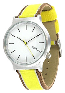 KOMONO Wizard Three Tone Series Silver/Sunray wrist watches for men - 2 picture, photo, image
