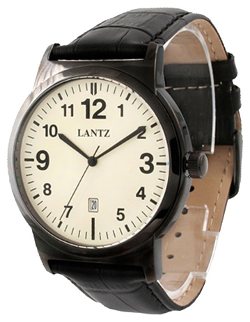 LANTZ LA1095 BK wrist watches for men - 1 picture, image, photo