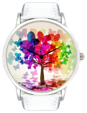 Miusli Butterfly white wrist watches for unisex - 1 picture, photo, image