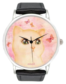 Miusli Cat and Butterfly wrist watches for unisex - 1 photo, picture, image