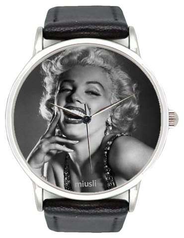 Miusli Monroe black wrist watches for unisex - 1 picture, image, photo