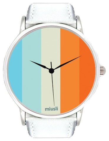 Miusli Palette zippy white wrist watches for unisex - 1 image, photo, picture