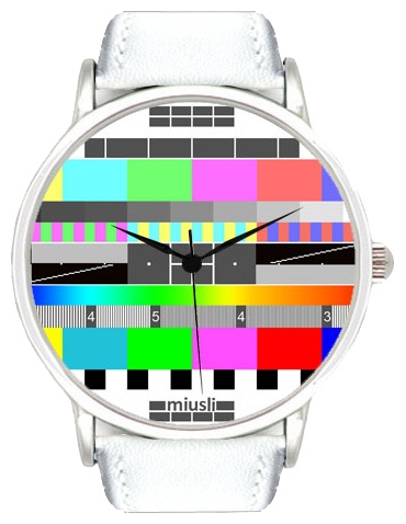Miusli TV white wrist watches for unisex - 1 picture, image, photo