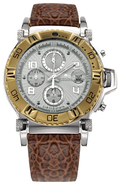 Nexxen NE10902CHM 2T/SIL/BRN wrist watches for men - 1 image, picture, photo