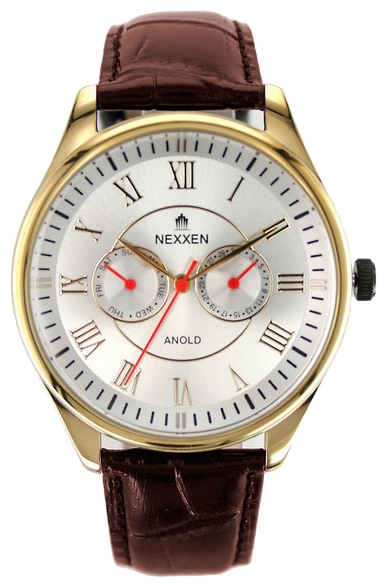 Nexxen NE12801M GP/WHT/BRN wrist watches for men - 1 photo, picture, image