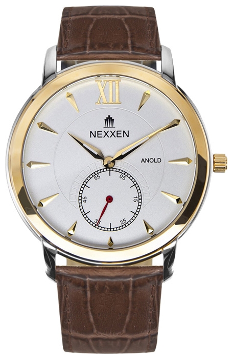 Nexxen NE12802M 2T/WHT/BRN wrist watches for men - 1 photo, image, picture