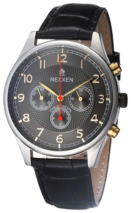 Nexxen NE12901CHM 2T/BLK/BLK wrist watches for men - 1 photo, picture, image