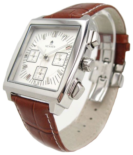 Nexxen NE8901CHM PNP/SIL/BRN wrist watches for men - 1 image, photo, picture