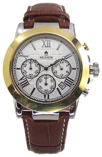 Nexxen NE9901CHM PNP/GOLD/SIL/BRN wrist watches for men - 1 image, photo, picture