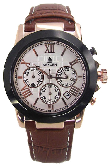 Nexxen NE9901CHM RG/BLK/SIL/BRN wrist watches for men - 1 photo, picture, image