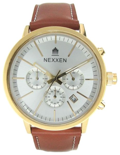 Nexxen NE9903CHM GP/SIL/BRN wrist watches for men - 1 photo, image, picture