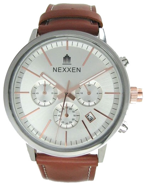 Nexxen NE9903CHM RC/SIL/BRN wrist watches for men - 1 image, picture, photo