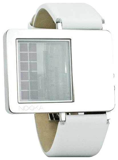 Nooka Zaz White Leather wrist watches for unisex - 2 picture, image, photo