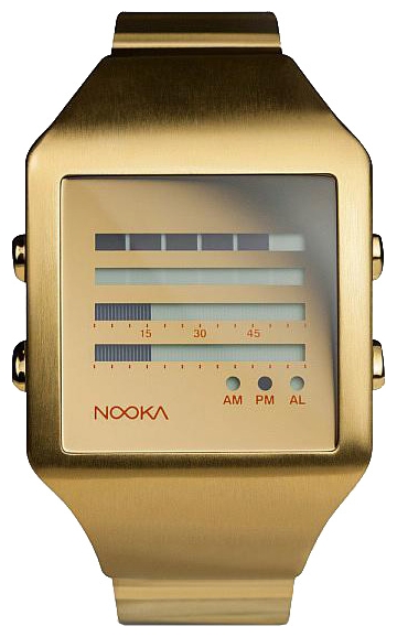Nooka Zeel Zen-H 20 Gold Bracelet wrist watches for unisex - 1 picture, photo, image