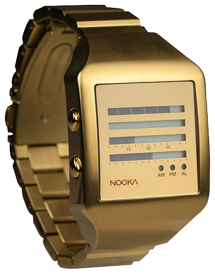 Nooka Zeel Zen-H 20 Gold Bracelet wrist watches for unisex - 2 picture, photo, image