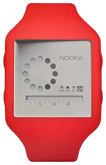 Nooka Zub Zirc 20 Red/Silver wrist watches for unisex - 1 picture, photo, image