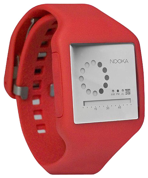 Nooka Zub Zirc 20 Red/Silver wrist watches for unisex - 2 picture, photo, image