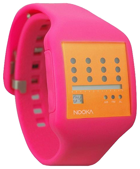 Nooka Zub Zot 20 Orange/Pink wrist watches for unisex - 2 picture, photo, image